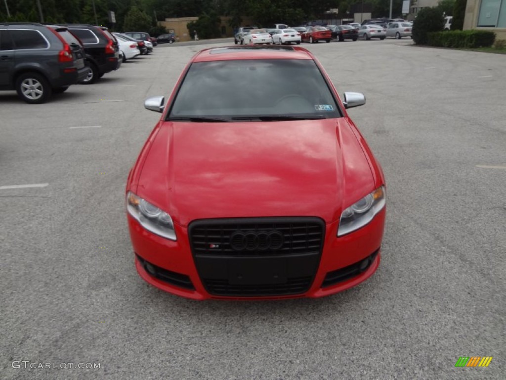 2008 S4 4.2 quattro Sedan - Brilliant Red / Black/Black photo #9