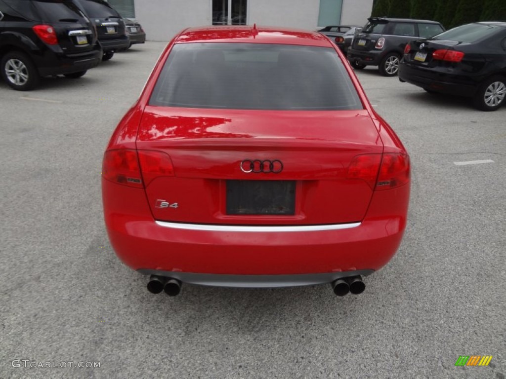 2008 S4 4.2 quattro Sedan - Brilliant Red / Black/Black photo #11