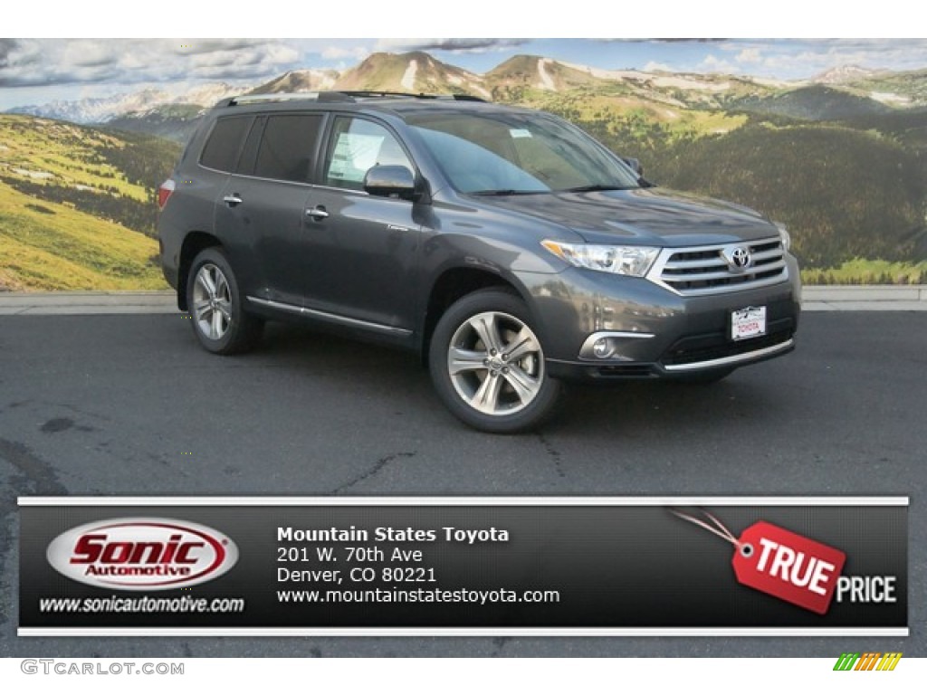 2013 Highlander Limited 4WD - Magnetic Gray Metallic / Ash photo #1