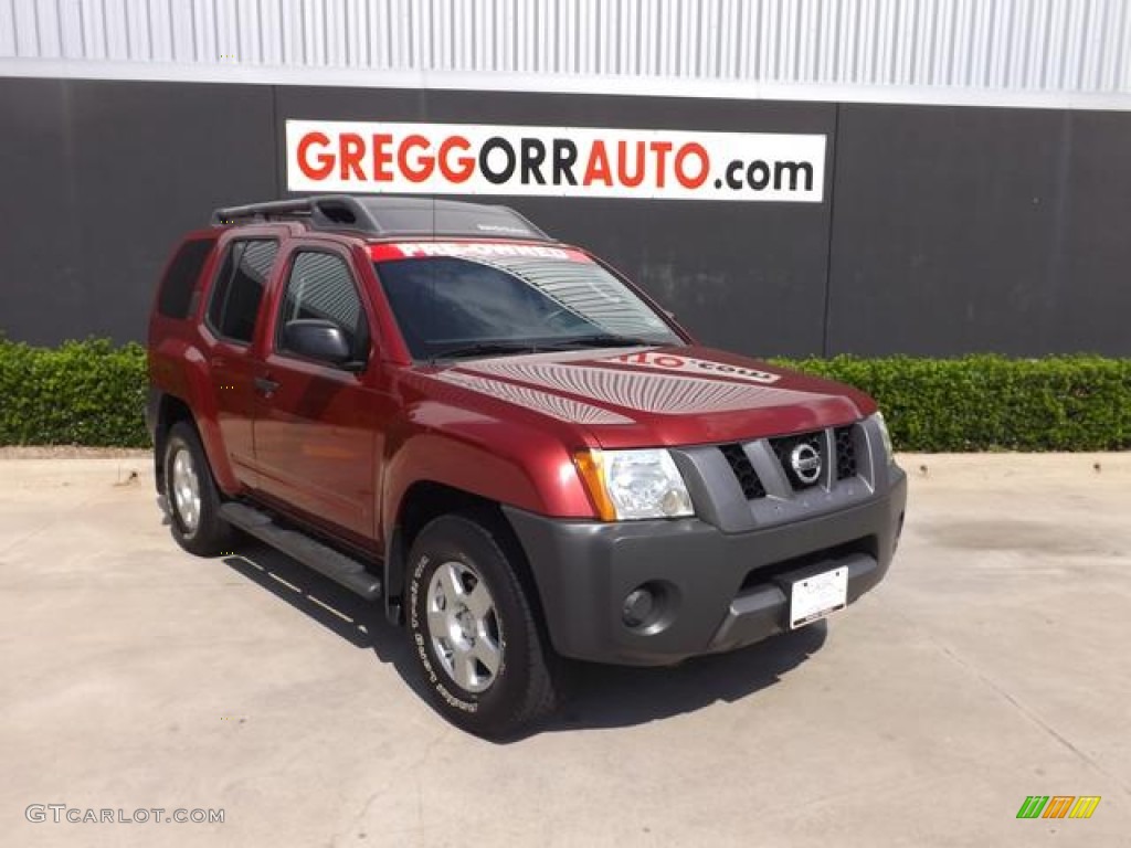 2008 Xterra S 4x4 - Red Brawn / Steel/Graphite photo #1