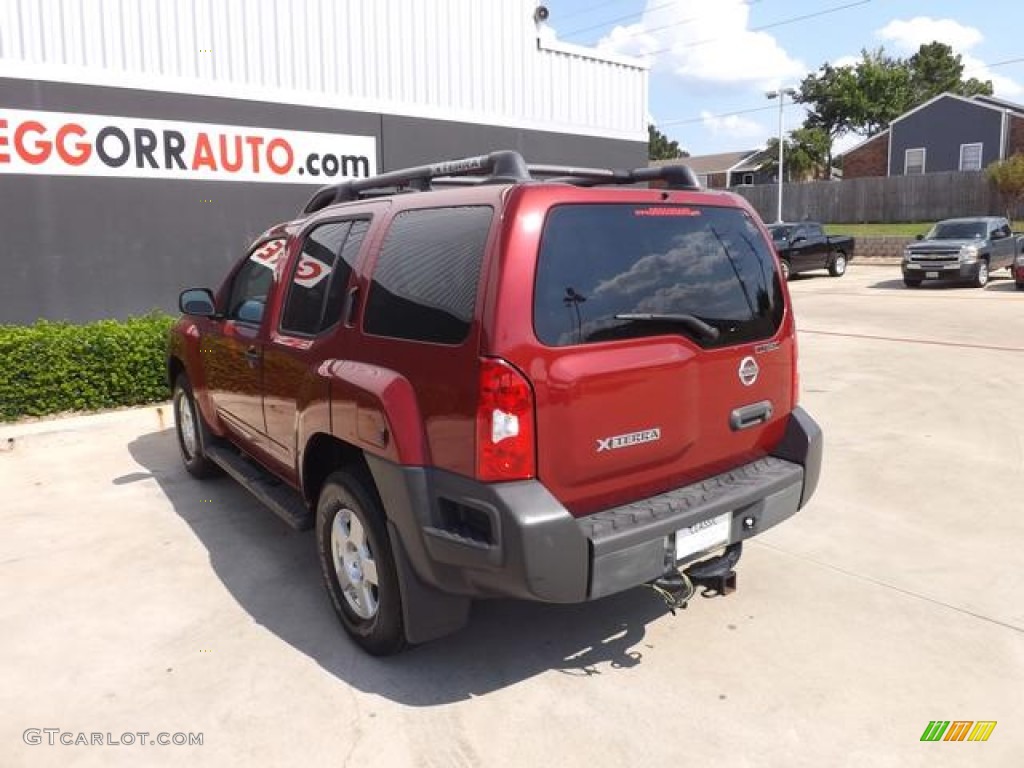 2008 Xterra S 4x4 - Red Brawn / Steel/Graphite photo #4