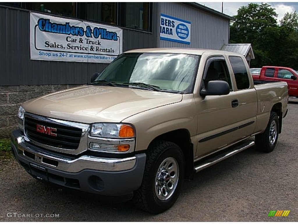 2006 Sierra 1500 Extended Cab 4x4 - Sand Beige Metallic / Neutral photo #1