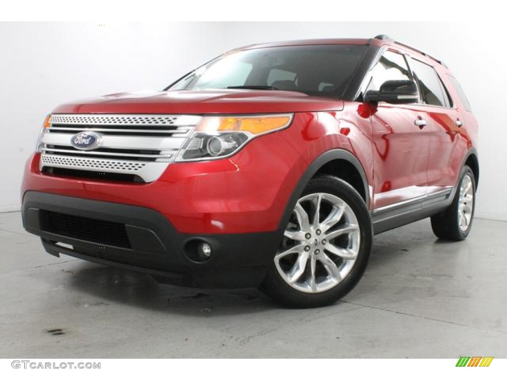 2011 Explorer XLT 4WD - Red Candy Metallic / Charcoal Black photo #2