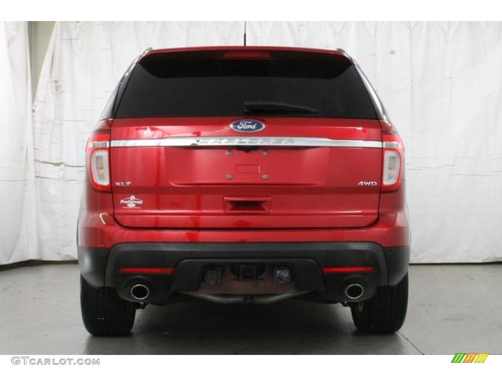 2011 Explorer XLT 4WD - Red Candy Metallic / Charcoal Black photo #8