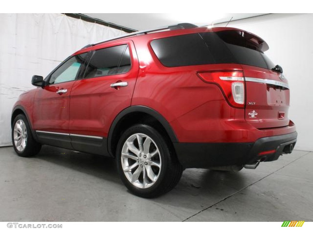 2011 Explorer XLT 4WD - Red Candy Metallic / Charcoal Black photo #10