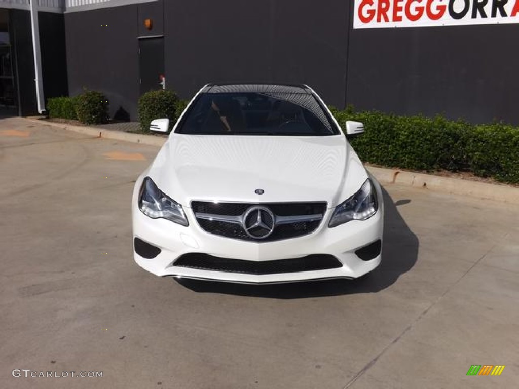 2014 E 350 Coupe - Diamond White Metallic / Natural Beige/Black photo #7