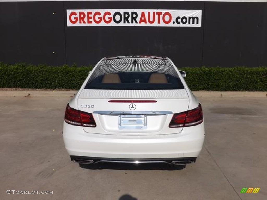 2014 E 350 Coupe - Diamond White Metallic / Natural Beige/Black photo #8