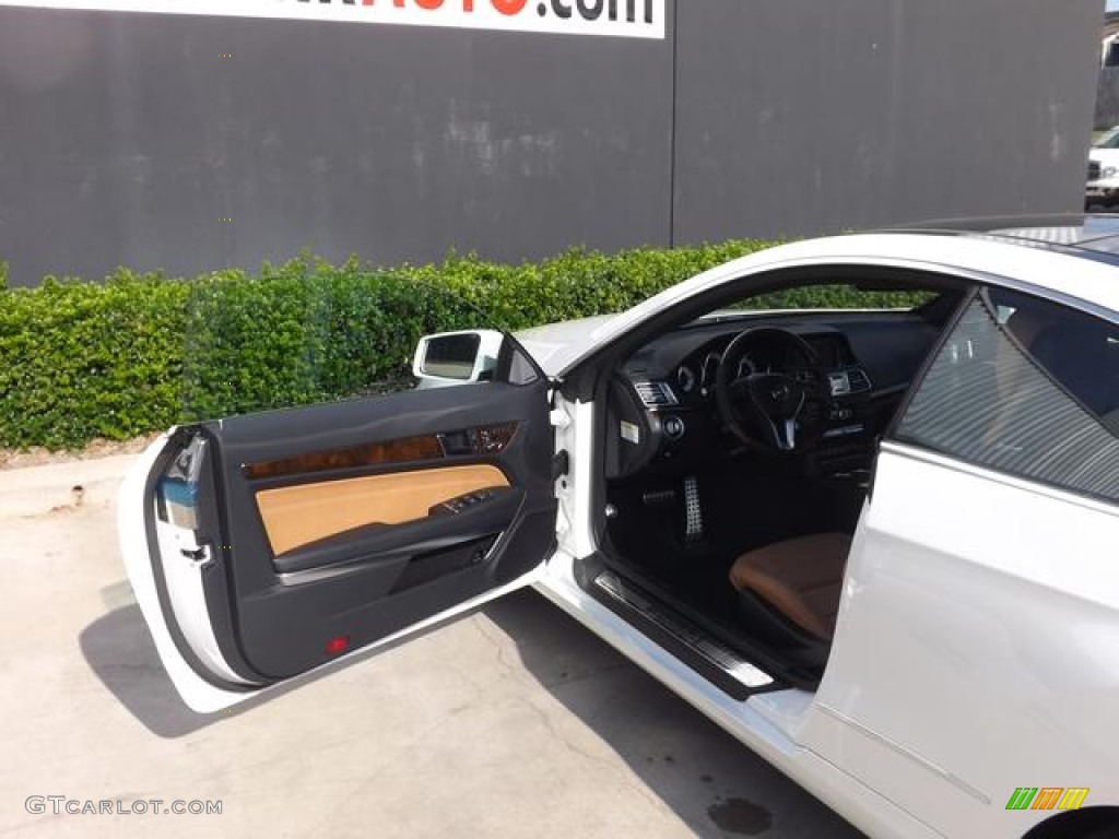 2014 E 350 Coupe - Diamond White Metallic / Natural Beige/Black photo #10