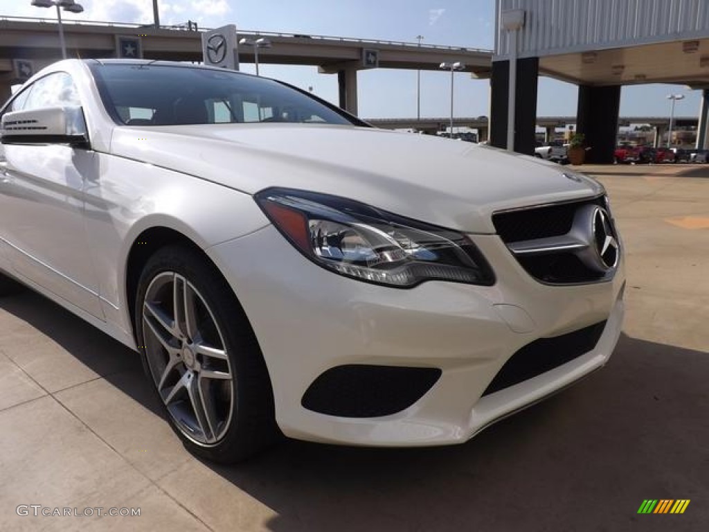 2014 E 350 Coupe - Diamond White Metallic / Natural Beige/Black photo #13