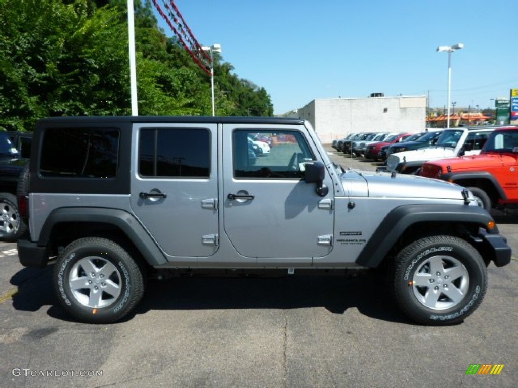 Billet Silver Metallic 2014 Jeep Wrangler Unlimited Sport S 4x4 Exterior Photo #84310606