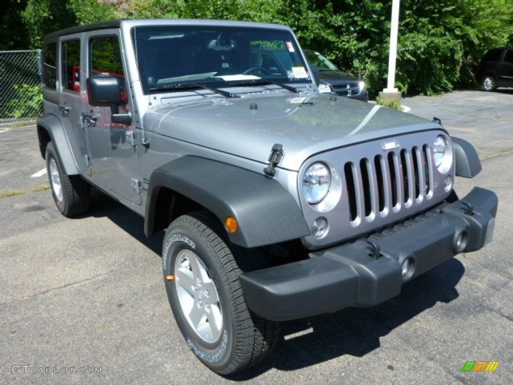 Billet Silver Metallic 2014 Jeep Wrangler Unlimited Sport S 4x4 Exterior Photo #84310615