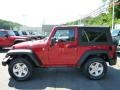 2014 Flame Red Jeep Wrangler Sport S 4x4  photo #2