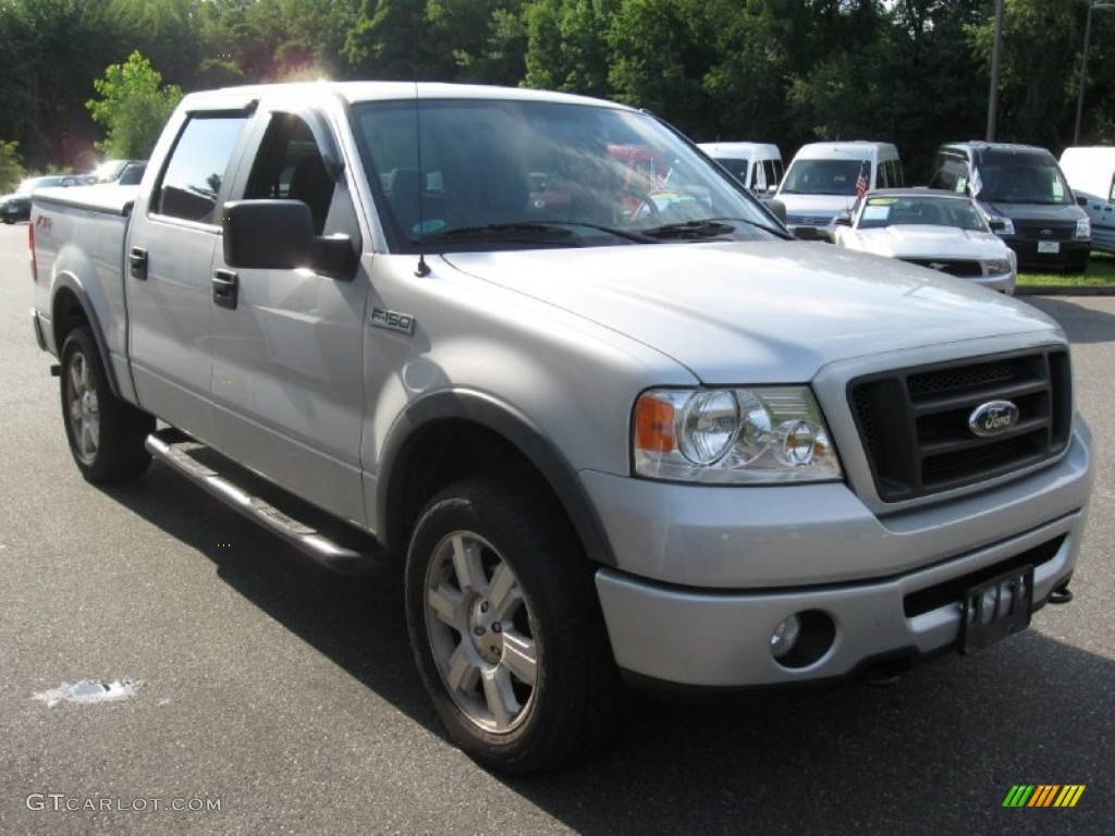 2007 F150 FX4 SuperCrew 4x4 - Silver Metallic / Black/Medium Flint photo #1