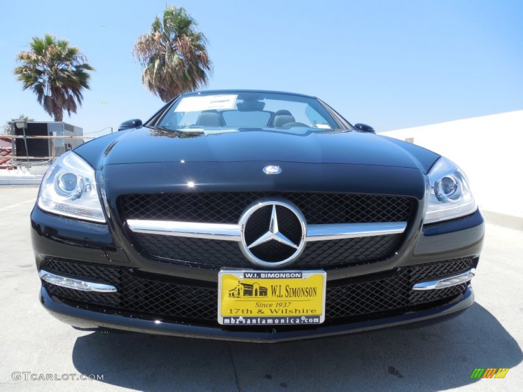 2014 SLK 250 Roadster - Black / Black photo #2