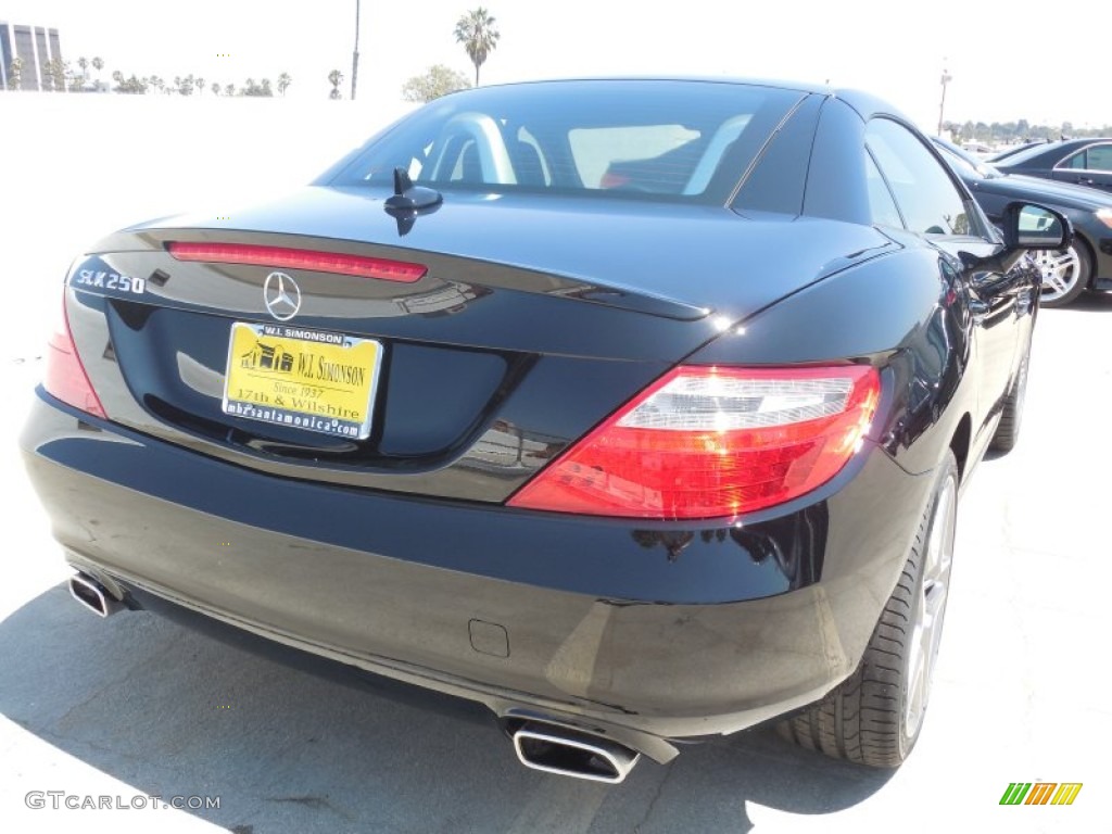 2014 SLK 250 Roadster - Black / Black photo #8