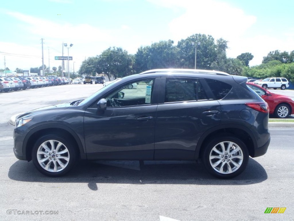 2014 CX-5 Grand Touring - Meteor Gray Mica / Black photo #3