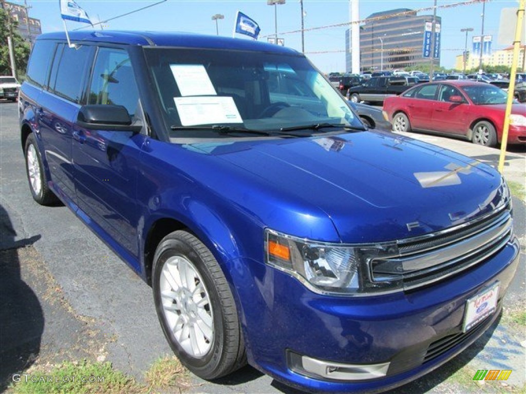 2013 Flex SEL AWD - Deep Impact Blue Metallic / Charcoal Black photo #1