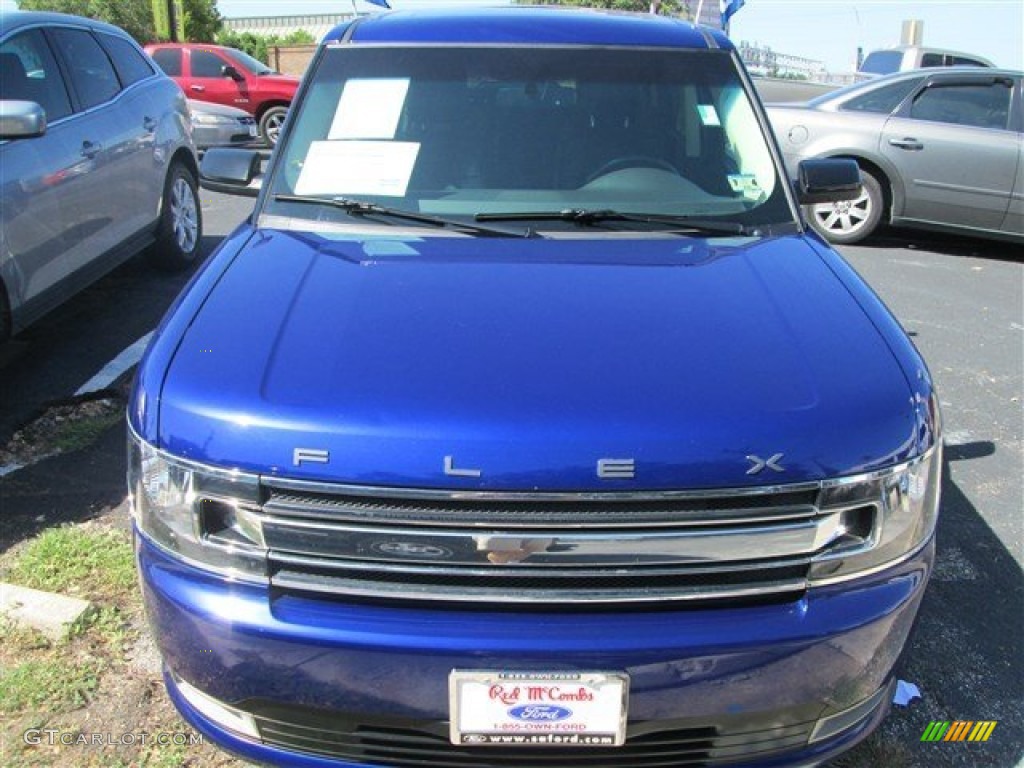 2013 Flex SEL AWD - Deep Impact Blue Metallic / Charcoal Black photo #2