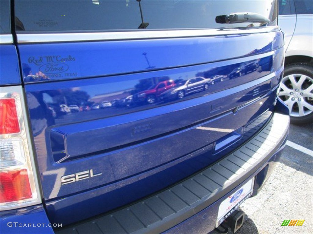 2013 Flex SEL AWD - Deep Impact Blue Metallic / Charcoal Black photo #7