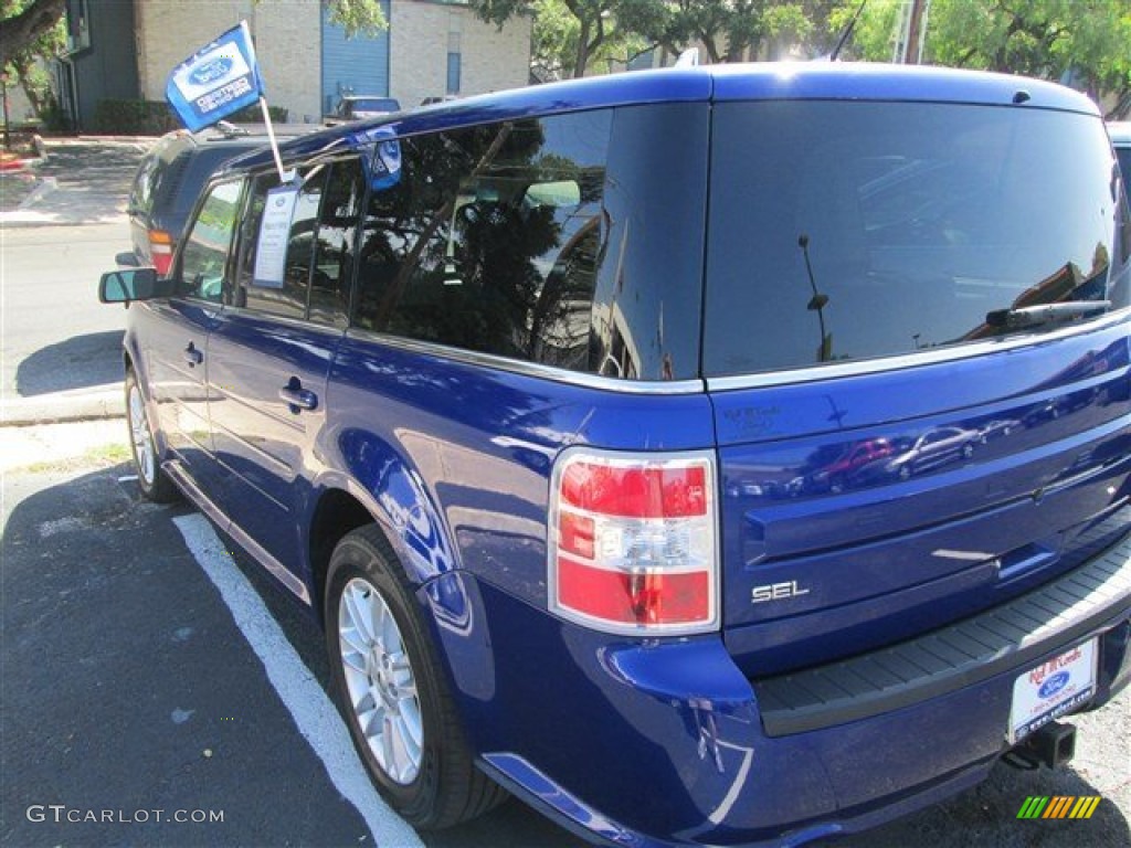 2013 Flex SEL AWD - Deep Impact Blue Metallic / Charcoal Black photo #8