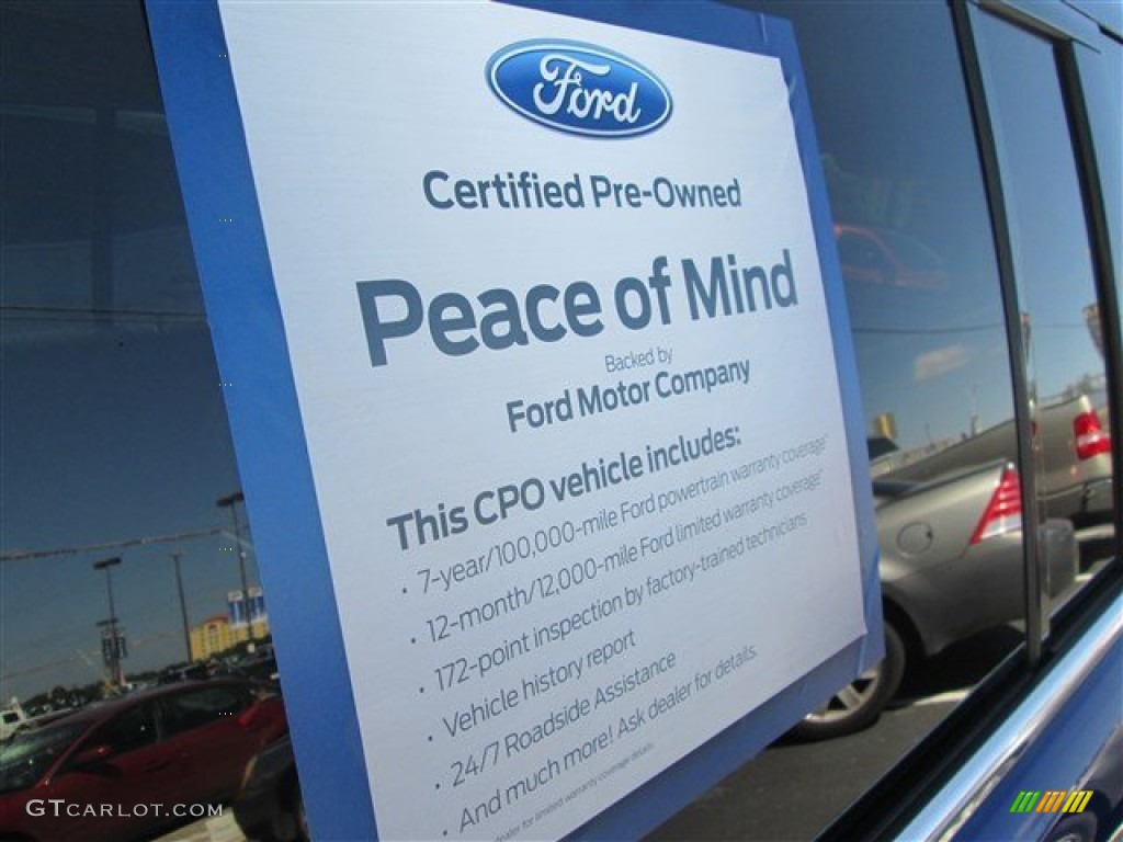 2013 Flex SEL AWD - Deep Impact Blue Metallic / Charcoal Black photo #9