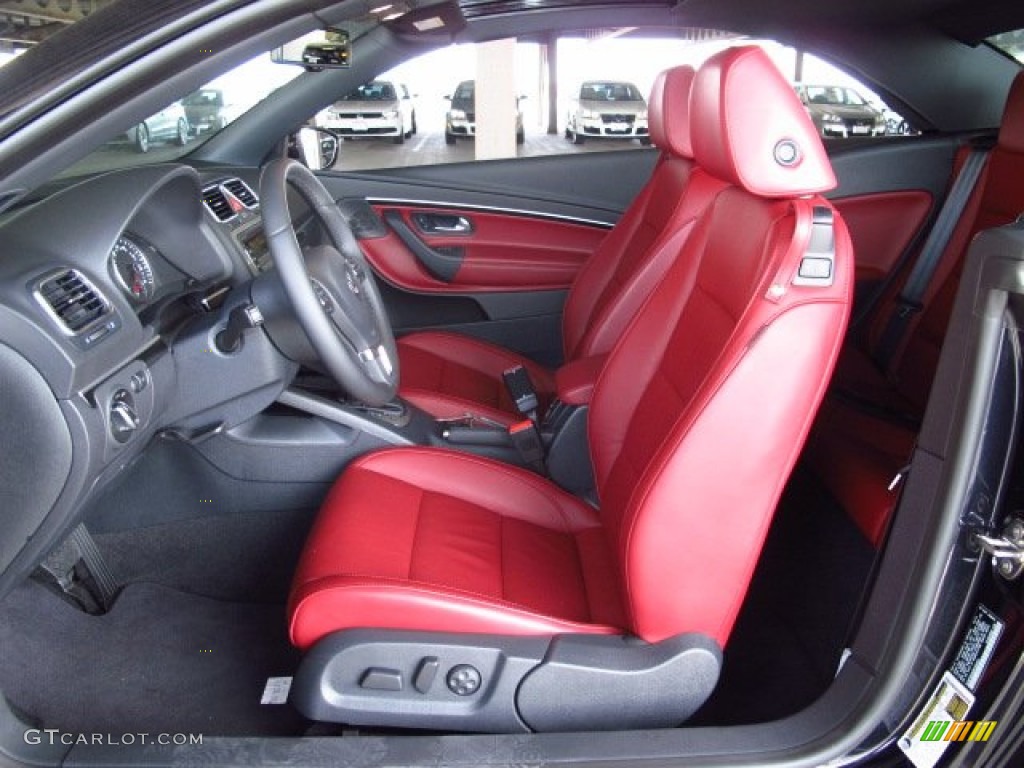 Red Interior 2013 Volkswagen Eos Executive Photo #84317940