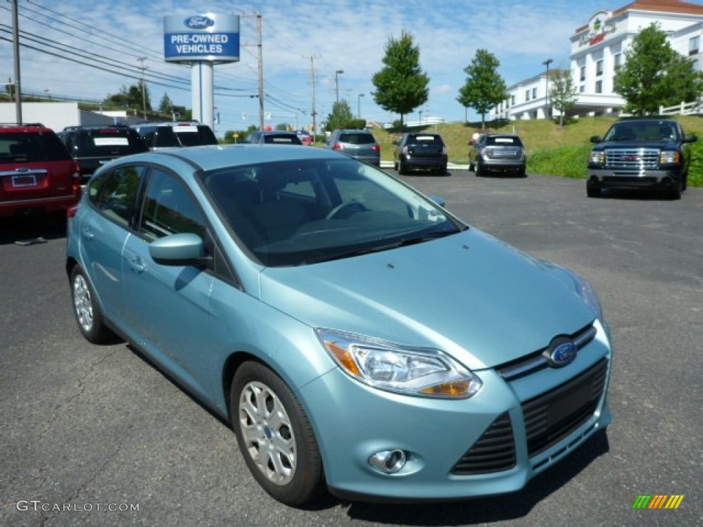 Frosted Glass Metallic 2012 Ford Focus SE 5-Door Exterior Photo #84318441