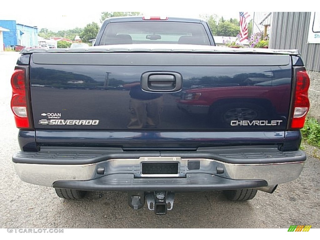 2005 Silverado 3500 LS Regular Cab 4x4 - Dark Blue Metallic / Dark Charcoal photo #5