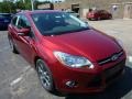 2014 Ruby Red Ford Focus SE Hatchback  photo #1