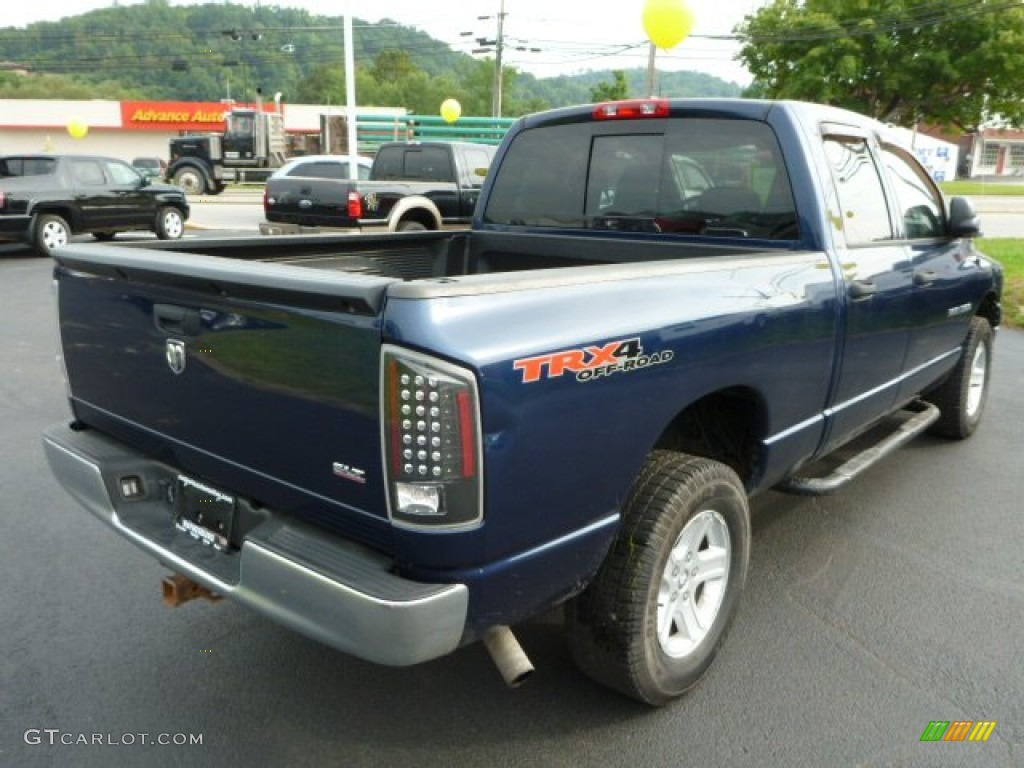 2007 Ram 1500 SLT Quad Cab 4x4 - Patriot Blue Pearl / Khaki Beige photo #6