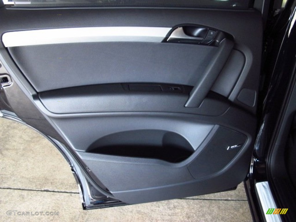 2014 Audi Q7 3.0 TFSI quattro S Line Package Black Door Panel Photo #84322620