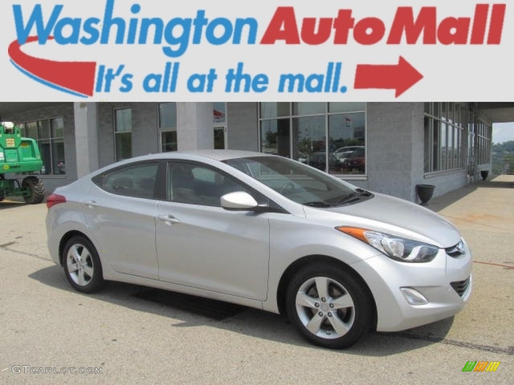 2012 Elantra GLS - Shimmering Silver / Gray photo #1