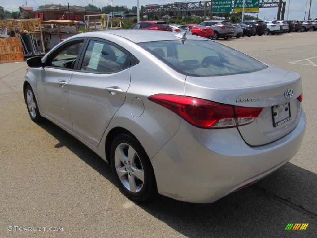 2012 Elantra GLS - Shimmering Silver / Gray photo #6