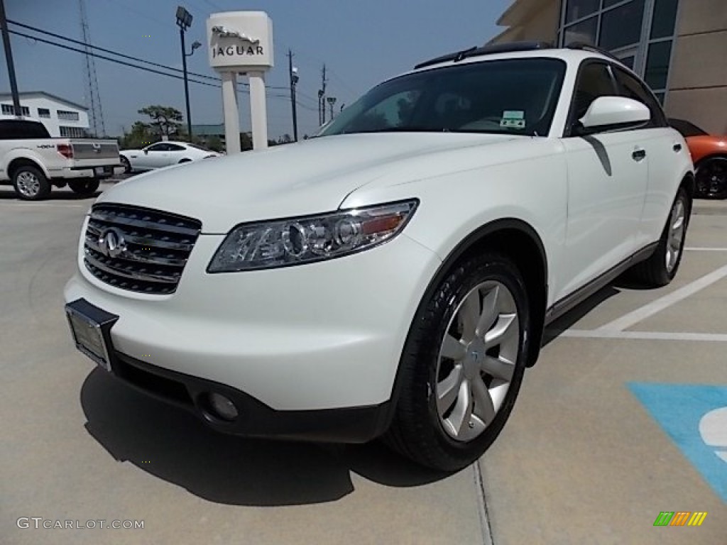 2003 FX 35 - Ivory Pearl White / Willow photo #10