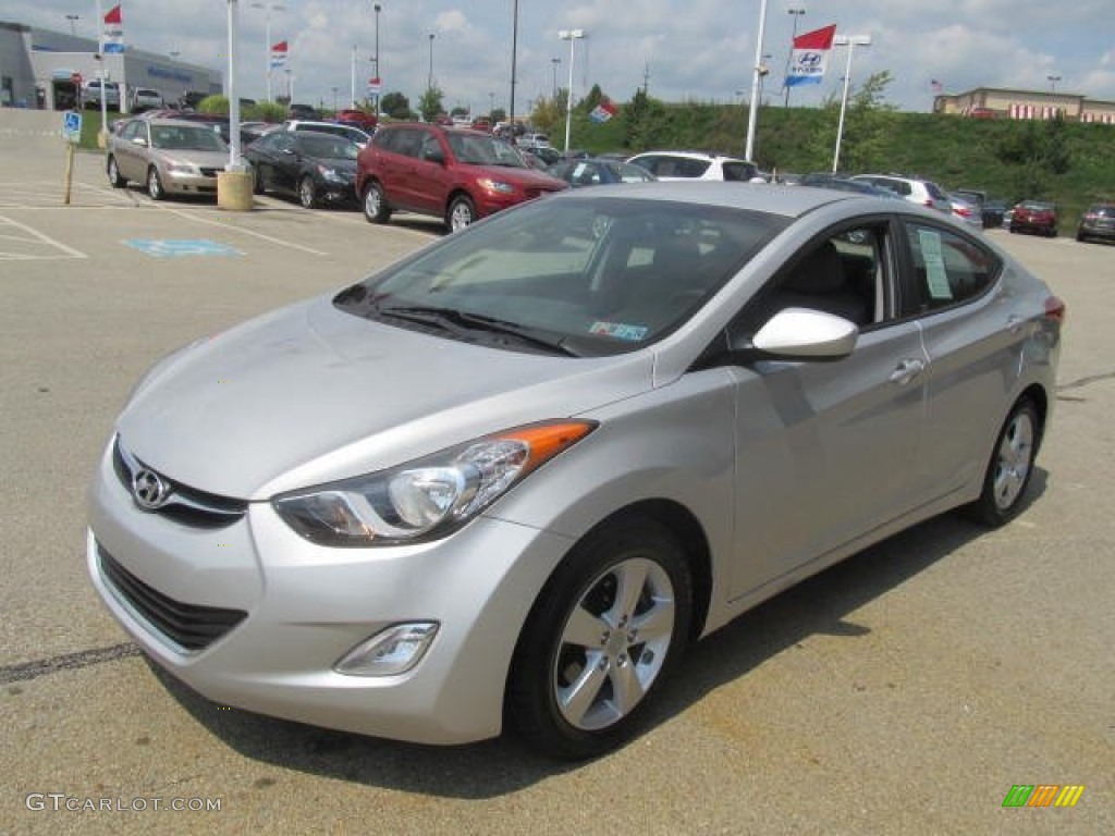2012 Elantra GLS - Shimmering Silver / Gray photo #8