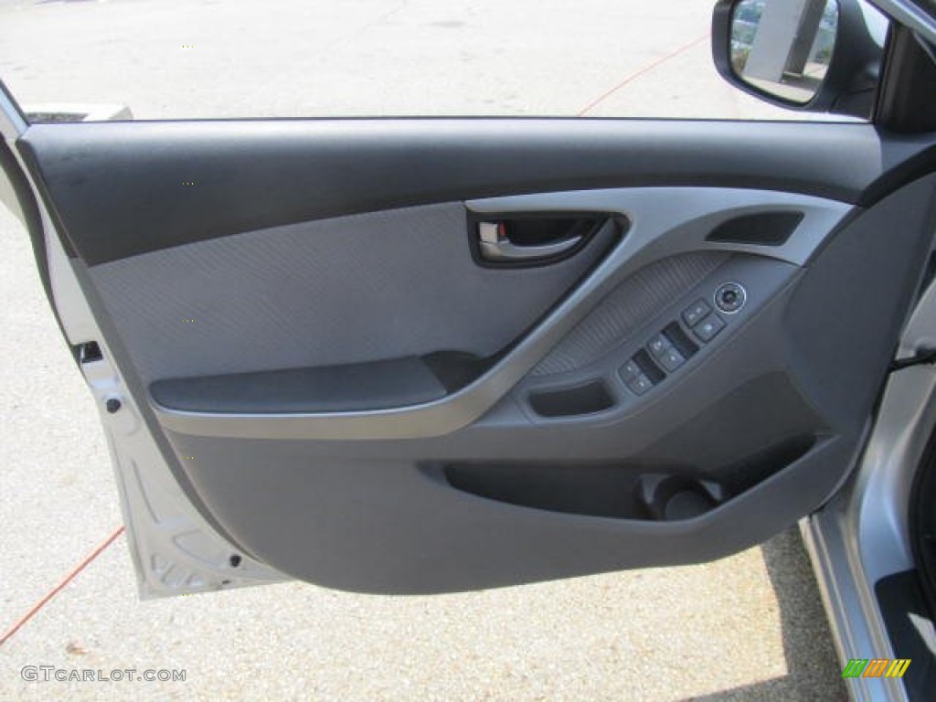 2012 Elantra GLS - Shimmering Silver / Gray photo #11
