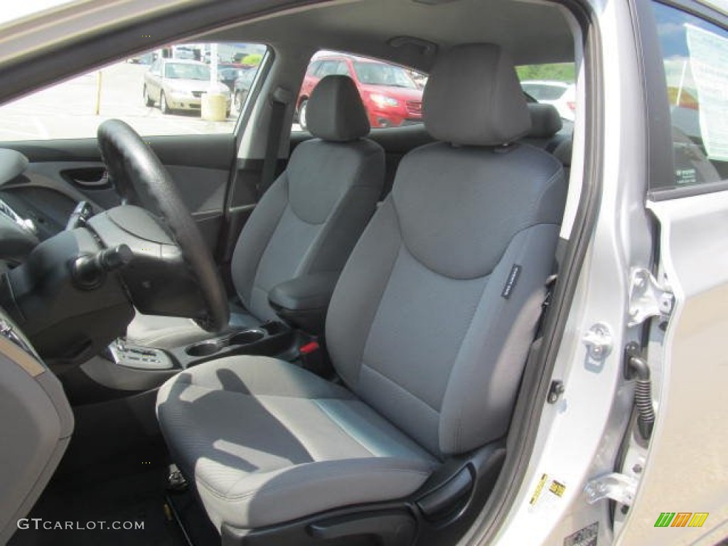 2012 Elantra GLS - Shimmering Silver / Gray photo #12
