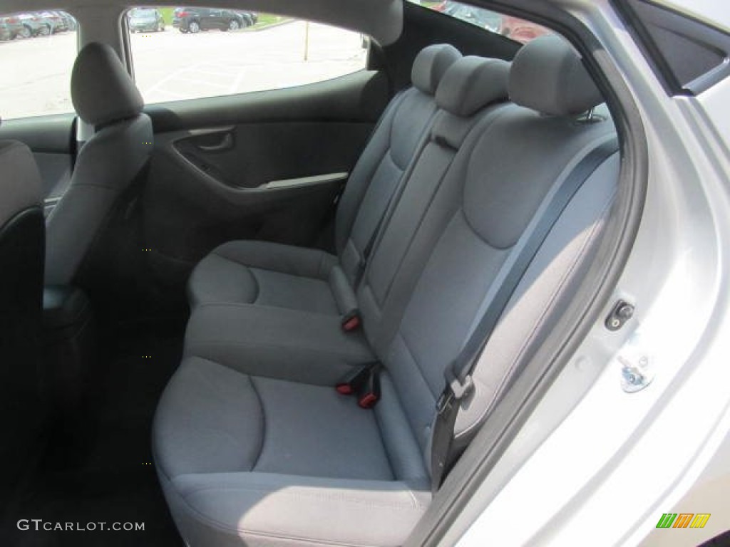2012 Elantra GLS - Shimmering Silver / Gray photo #13