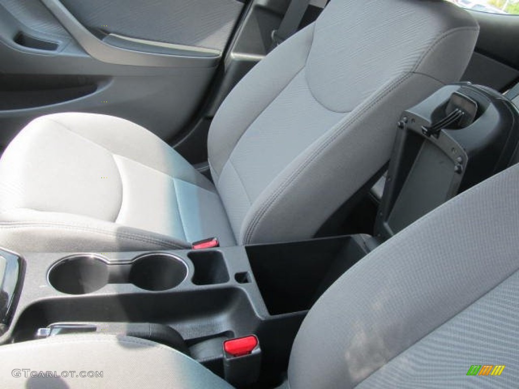 2012 Elantra GLS - Shimmering Silver / Gray photo #18