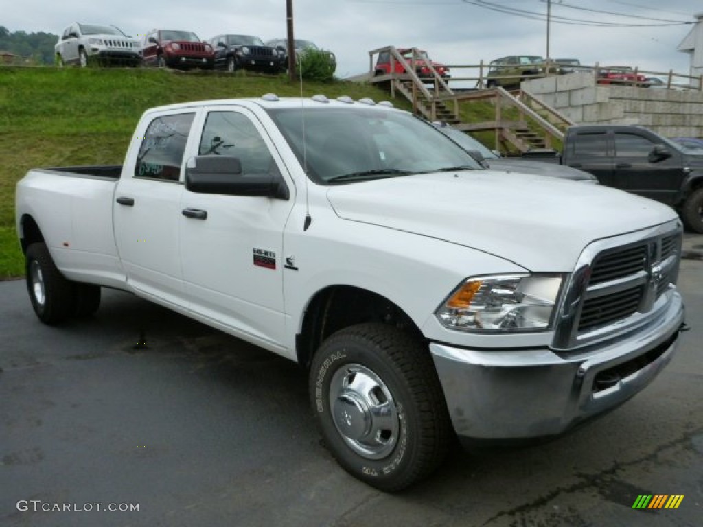 Bright White 2012 Dodge Ram 3500 HD ST Crew Cab 4x4 Dually Exterior Photo #84323721