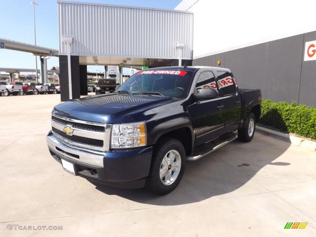 2009 Silverado 1500 LT Z71 Crew Cab 4x4 - Imperial Blue Metallic / Ebony photo #2