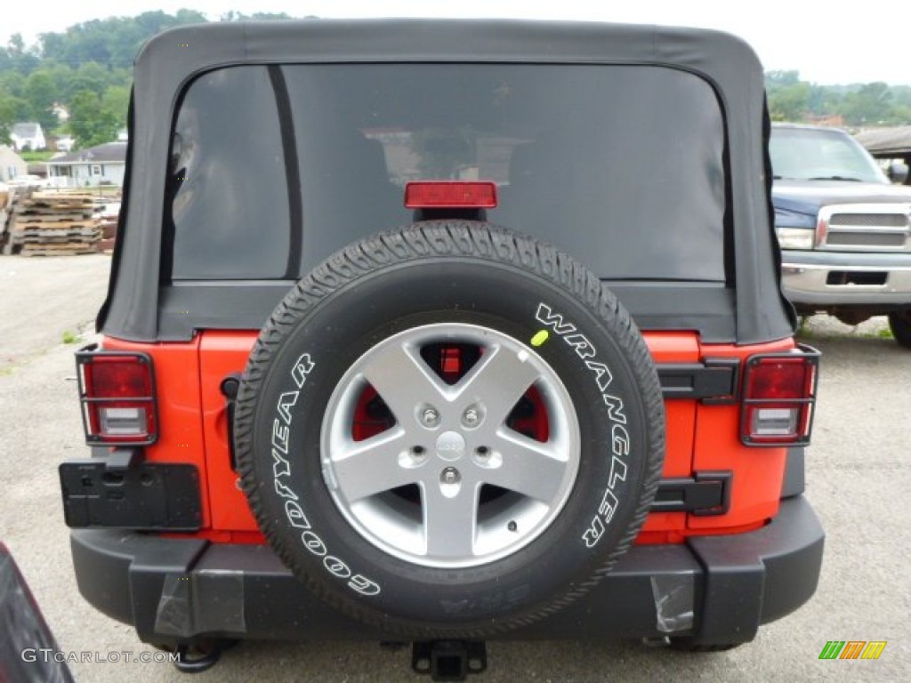 2013 Wrangler Unlimited Sport S 4x4 - Rock Lobster Red / Black photo #4