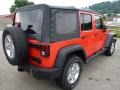 2013 Rock Lobster Red Jeep Wrangler Unlimited Sport S 4x4  photo #6