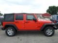 2013 Rock Lobster Red Jeep Wrangler Unlimited Sport S 4x4  photo #7