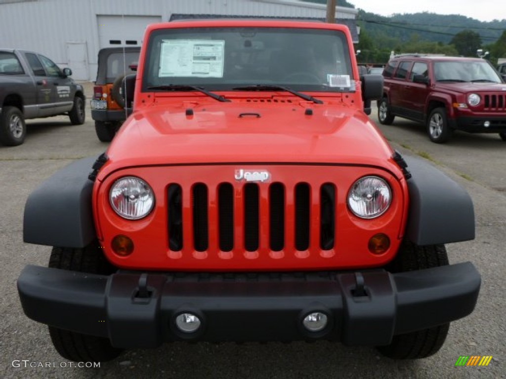 2013 Wrangler Unlimited Sport S 4x4 - Rock Lobster Red / Black photo #9