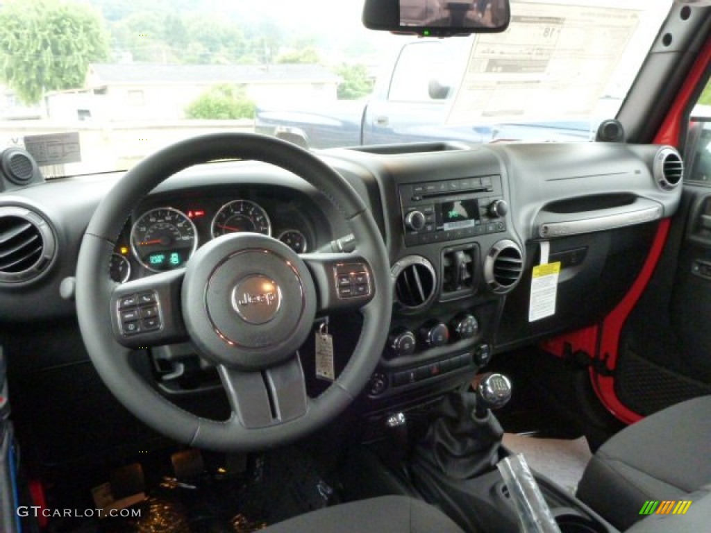 2013 Wrangler Unlimited Sport S 4x4 - Rock Lobster Red / Black photo #13