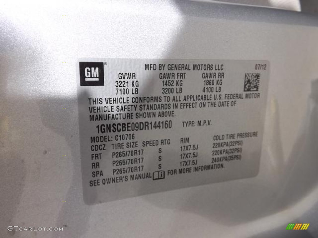 2013 Tahoe LT - Silver Ice Metallic / Light Titanium/Dark Titanium photo #32