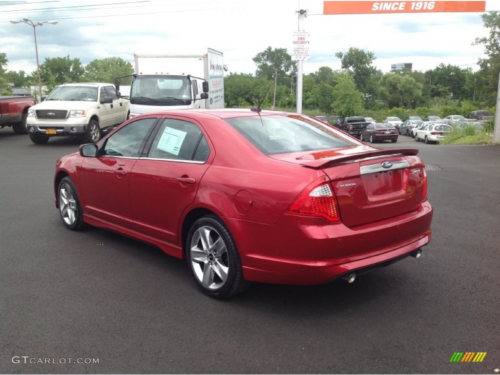 2011 Fusion Sport - Red Candy Metallic / Sport Black/Charcoal Black photo #3