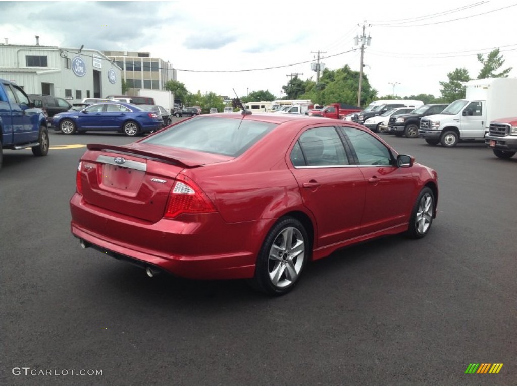 2011 Fusion Sport - Red Candy Metallic / Sport Black/Charcoal Black photo #5