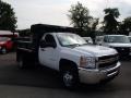 Summit White - Silverado 3500HD WT Regular Cab Dump Truck Photo No. 4